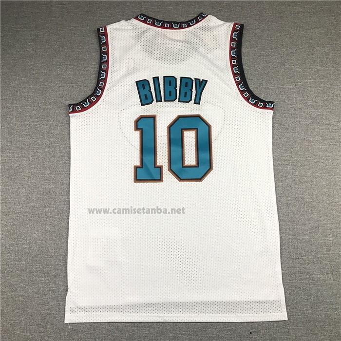 Camiseta Memphis Grizzlies Mike Bibby #10 Historic Retro Blanco